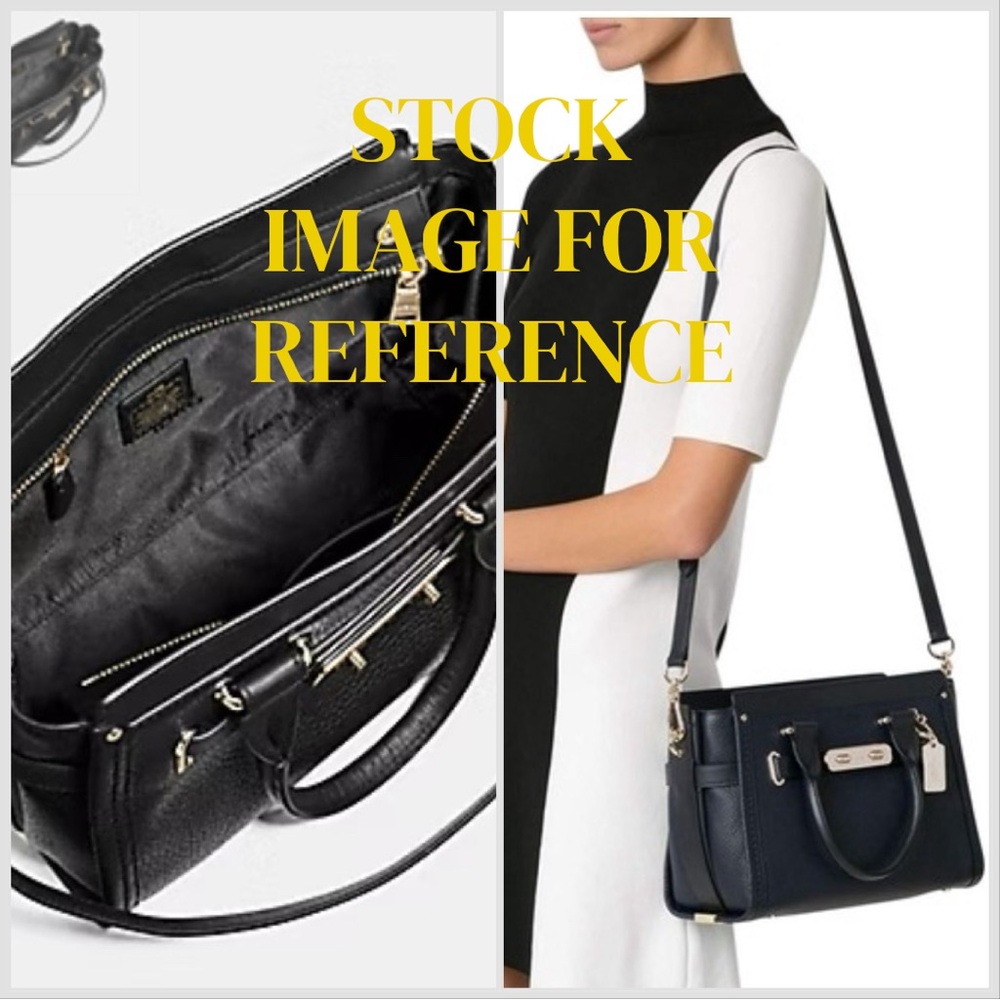 Coach Swagger 27 Pebbled Leather – Style 34616 in White Ivory Chalk - Picture 13 of 13
